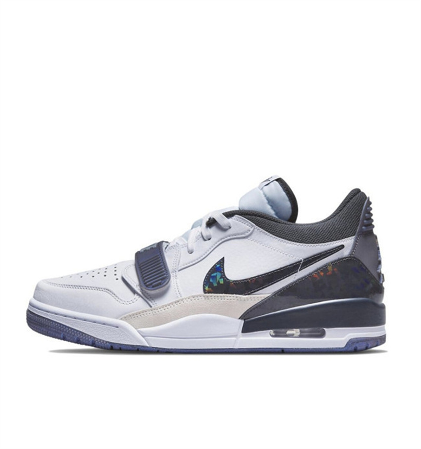 Women's Black/White Running Weapon Air Jordan Legacy 312 Low Shoes 007